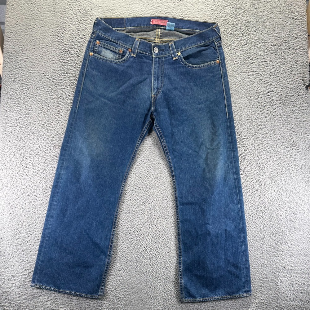 Vintage Levi's Type 1‎ Jeans Mens 38x30 Blue Cotton Denim Straight Loose Baggy